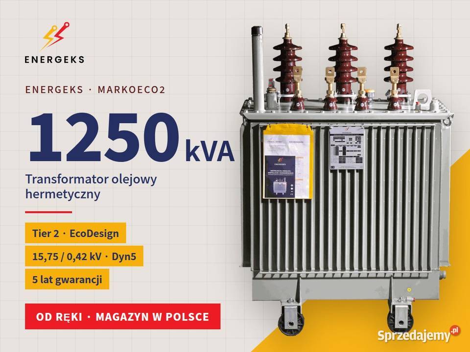 Transformator 1250 kVA MarkoEco2 Tier 2 nowy