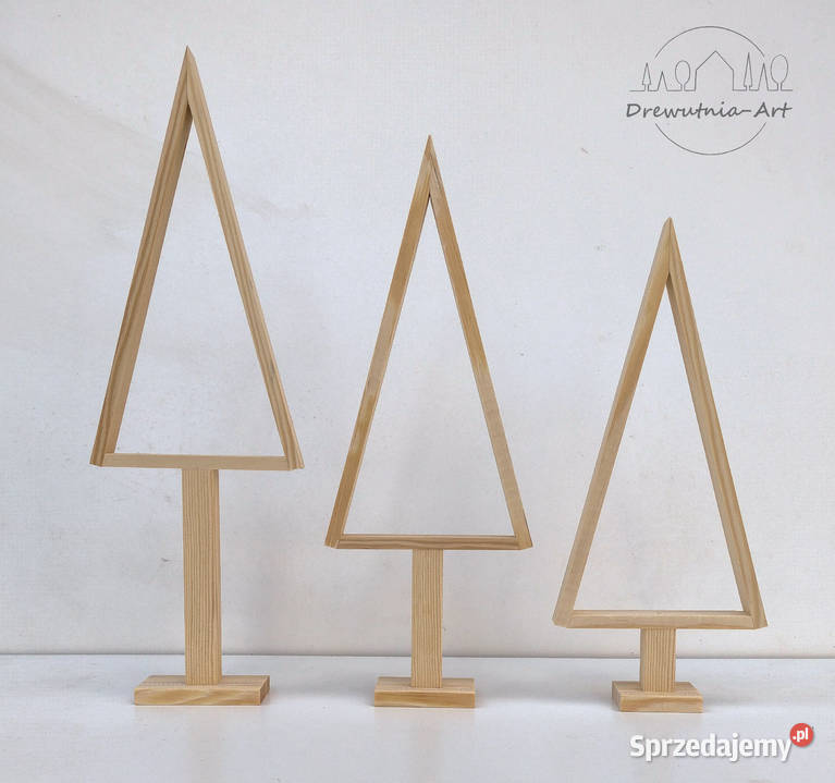 Choinki drewniane baza do ozdabiania 3 40 sprzedam