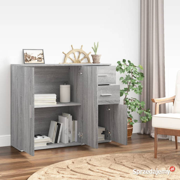 Szafka szary dąb sonoma 91x295x75 materiał Warszawa
