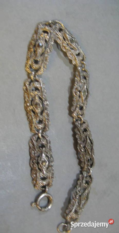 Srebrna Bransolerka z Markazytami Vintage mazowieckie Warszawa