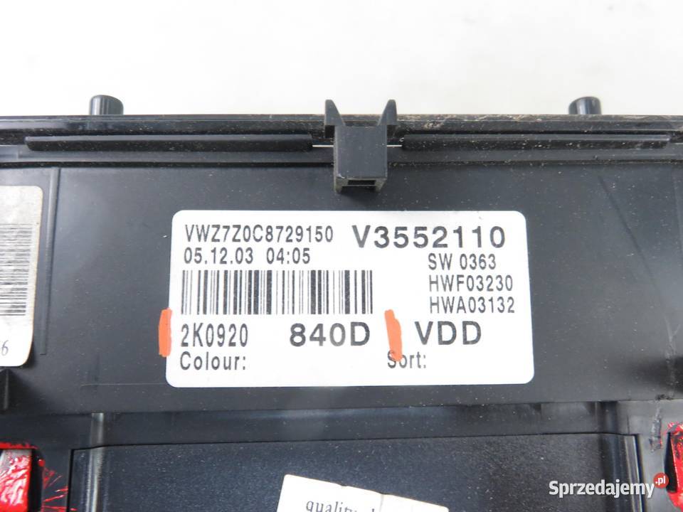 LICZNIK VW CADDY III 14 2K0920840D