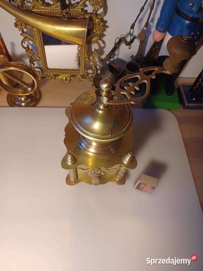 Piękny francuski młynek mosiężny wielkopolskie Poznań sprzedam