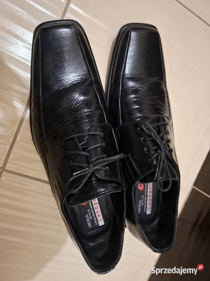 Buty męskie conhpol czarne skóra 44