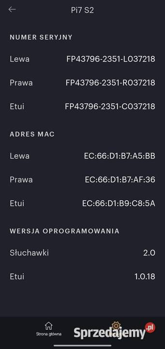 Słuchawki Bowers and Wilkins Pi7 S2 aptX śląskie Pszczyna sprzedam