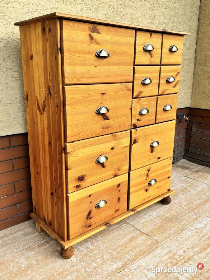 Szafka drewniana apteczna sosnowa komoda