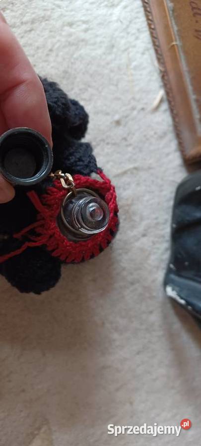 retr vintage Pudel włóczka butelka szkło 85 wys Poznań