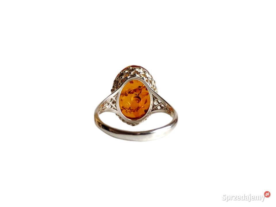 7466 Bursztyn w Srebrnym Koszyczku srebro Kędzierzyn-Koźle