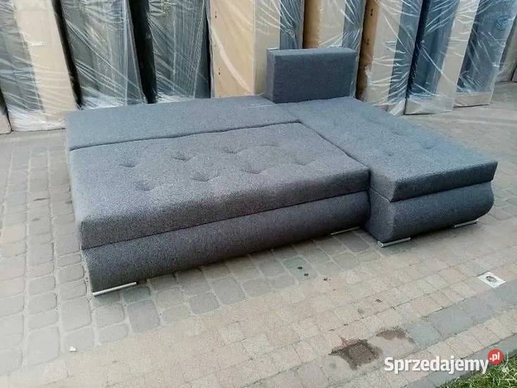 Tani Zgrabny narożnik 200x150 z funkcją spania 150cm Dom i Ogród Sosnowiec