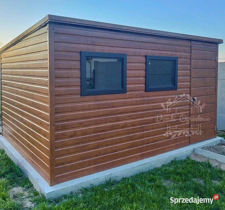 Schowek Domek Ogrodowy 4x3m 2x Okno Łódź