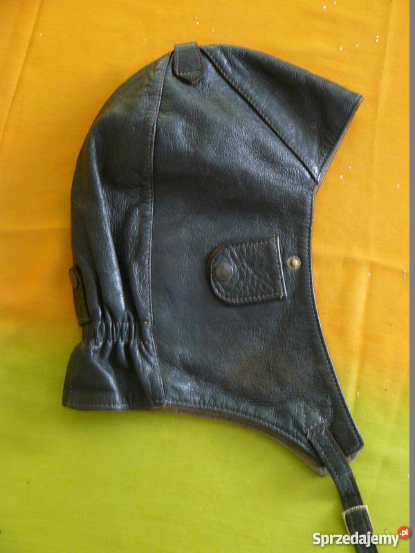 czapka pilotka niemiecka skórzana 58 Militaria Pisz