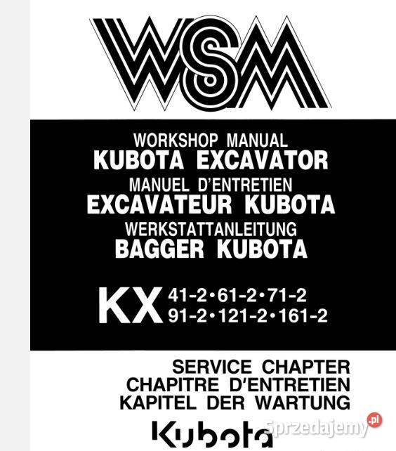 Kubota KX412 KX612 KX712 KX912 KX1212 KX1612 Poradniki, albumy i reportaże