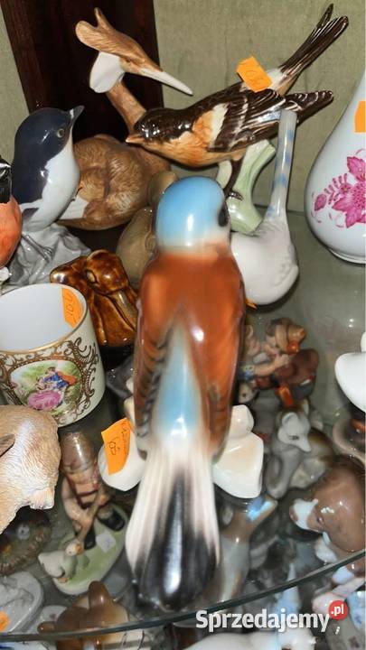 Figurka Ptaszek Połonne Ukraina Porcelana i szkło Gdańsk