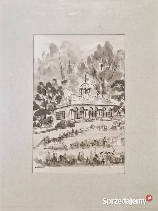 Komplet dwóch OBRAZÓWRYSUNKÓW Andrzeja Piszczka Lublin