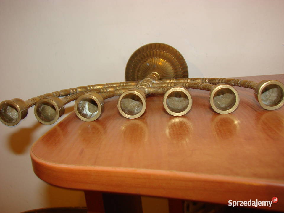 mosiężna menora pomorskie Pruszcz Gdański