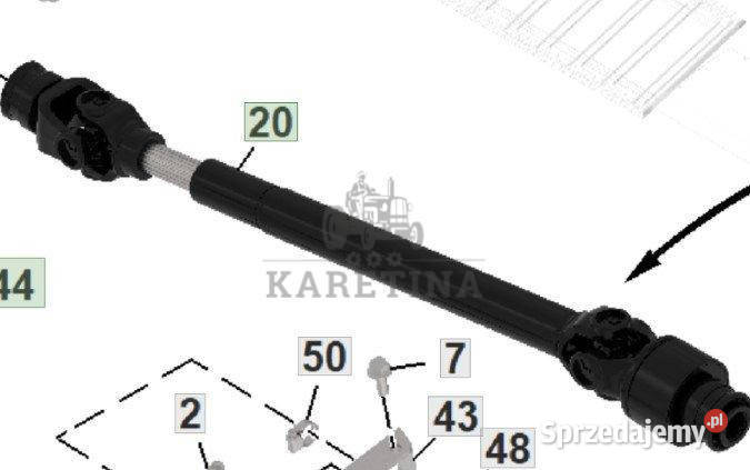John Deere Heder HD45 HDF45 HDX45 Wał Kardana