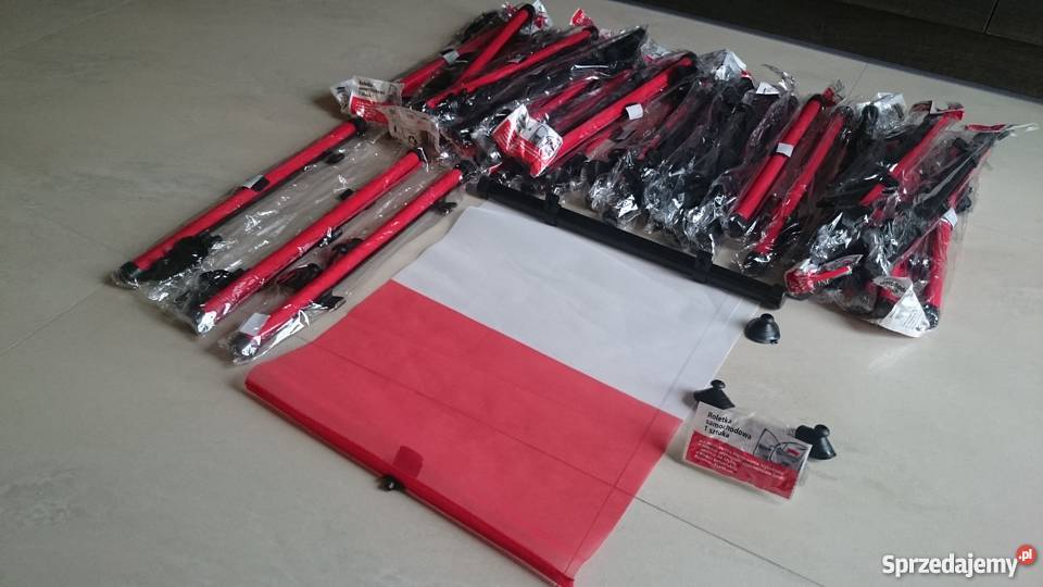 Roleta przeciwsłoneczna na szybę FLAGA POLSKA Kielce