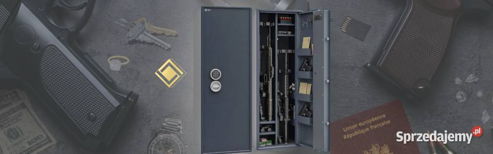 SZAFA sejf na broń długą Siegen Kombi S1 580 Sport i Wypoczynek Poznań sprzedam