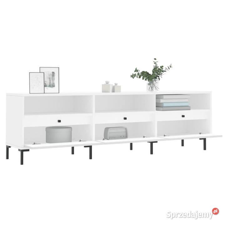 Szafka pod TV biała 150x30x445 materiał Warszawa