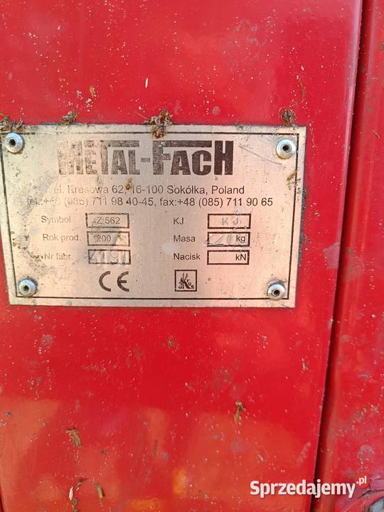 Sprzedam prasę metalfach Z 562 Rolnictwo Żyrardów