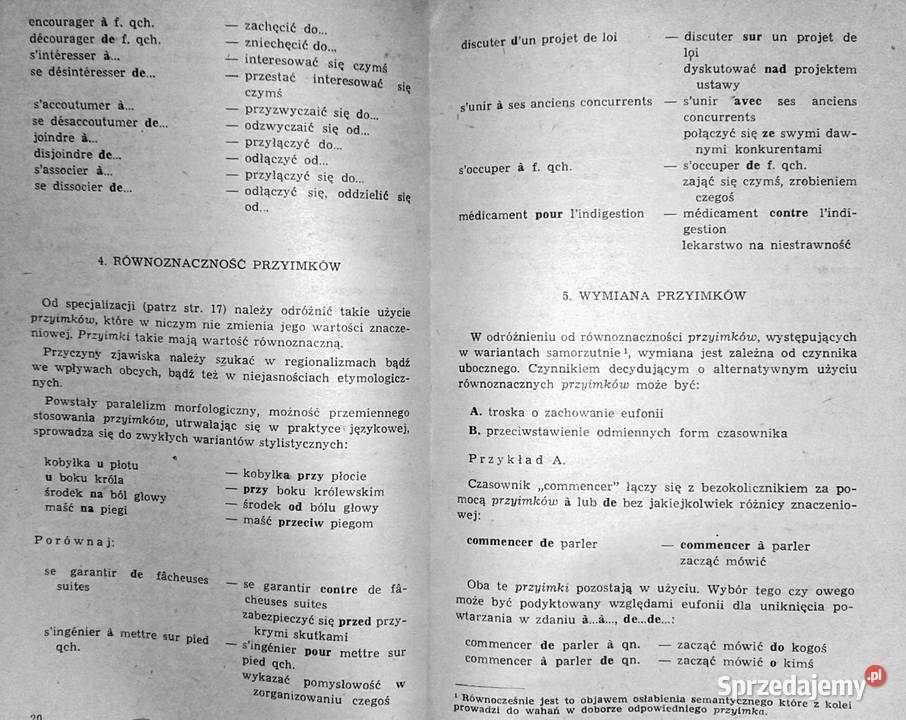 Stosowanie przyimka w języku francuskim Bertold Chełm