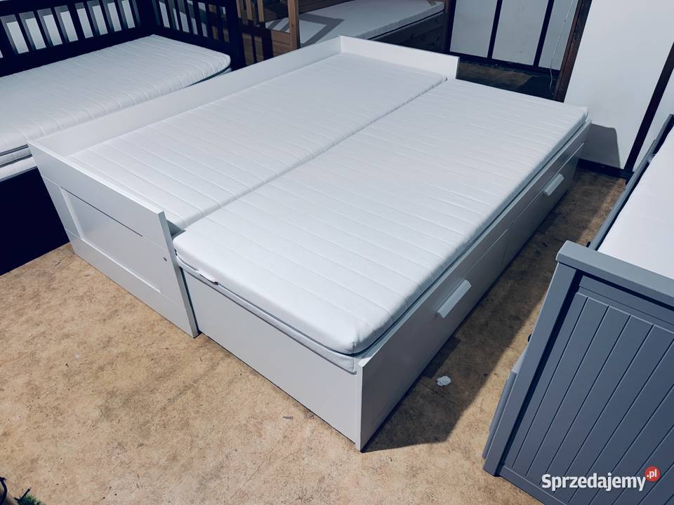 WYPRZEDAŻ 3 sztuki IKEA BRIMNES Leżanka Łóżko z Łóżka