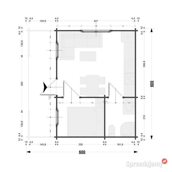 Drewniany domek letniskowy Weekend I BIS 25 8 m2 Mrągowo