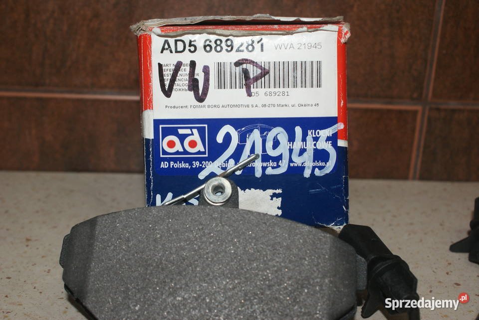 KLOCKI HAMULC VW PASSAT 9699 1619TDI Zestaw