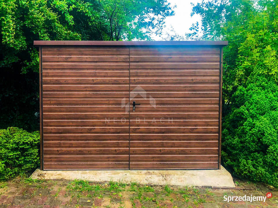 Garaż Blaszany 3x5m Brama Dwuskrzydłowa Jasny Sprzedaż wielkopolskie Piła