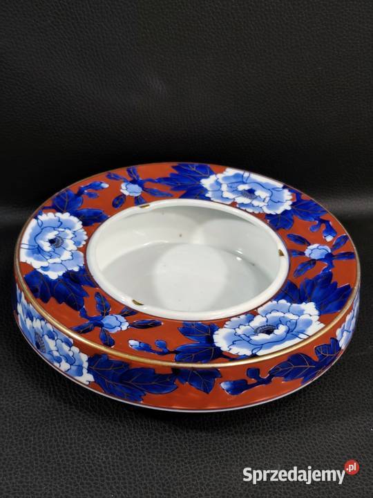 Zabytkowa Porcelanowa Japońska Popielnica Poddębice