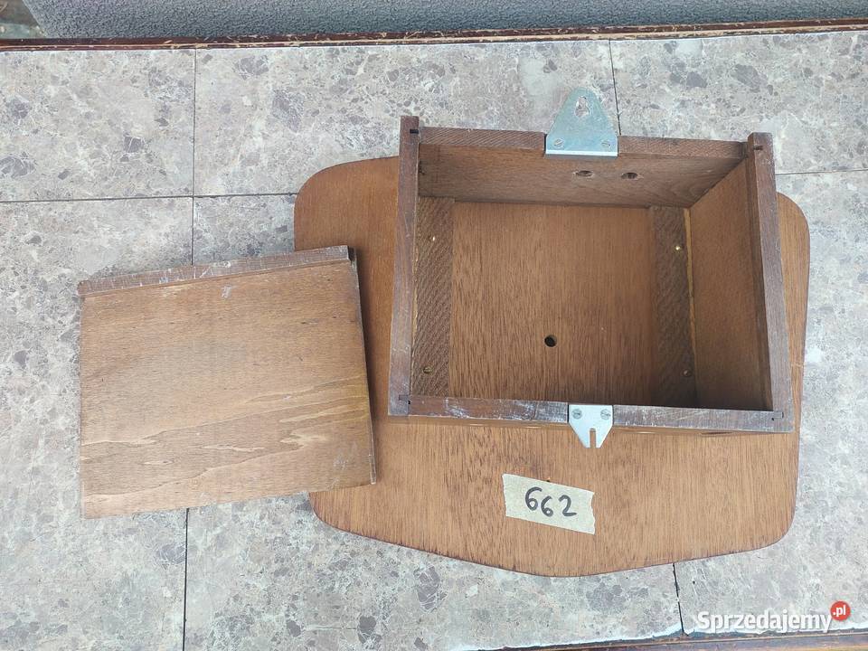 662 Skrzynia obudowa starego zegara ściennego Tczew