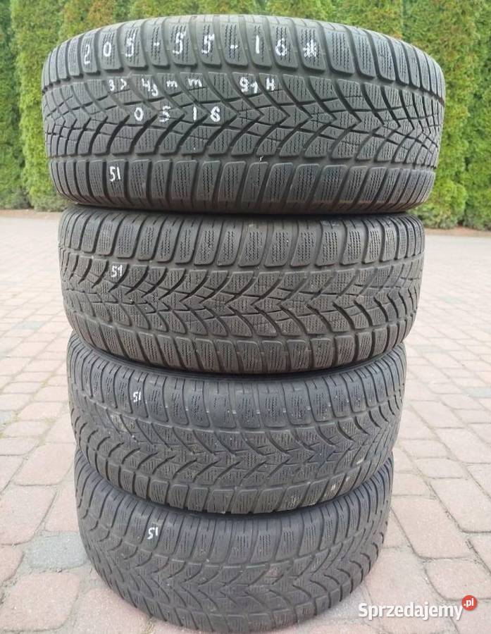 4 x Opona zimowa Dunlop SP Winter Sport 4D 205 Skołoszów sprzedam