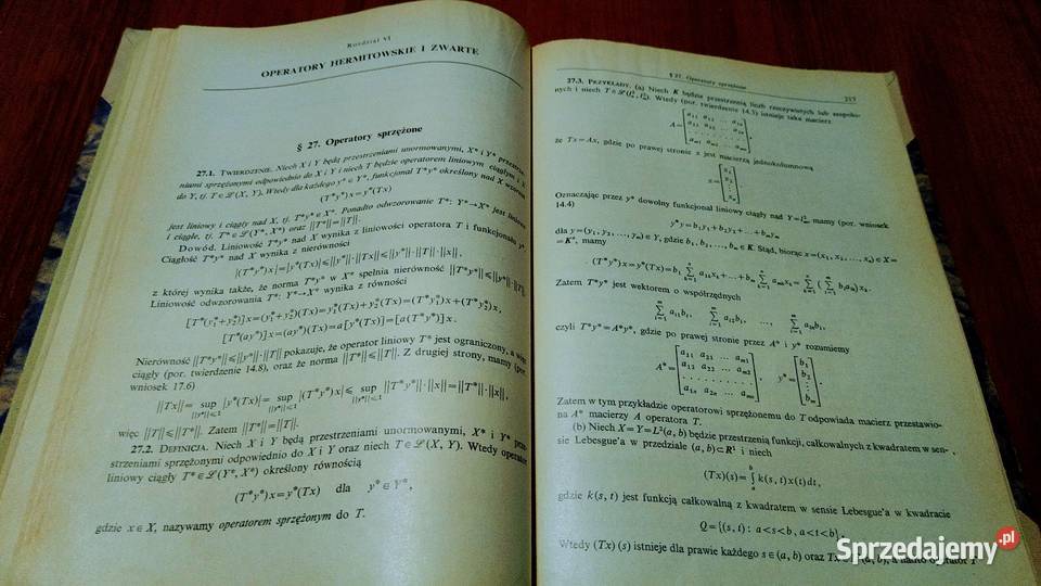 Wstęp do analizy funkcjonalnej Julian Musielak Rok wydania 1976 Gdańsk