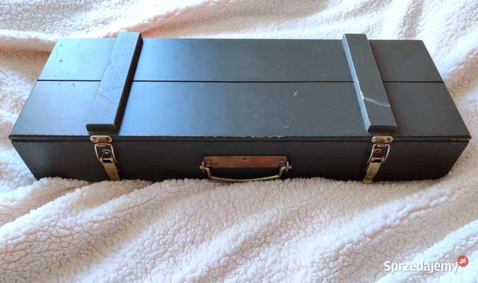 drewniana skrzynia wojskowa skrzynka na amunicję Gdańsk
