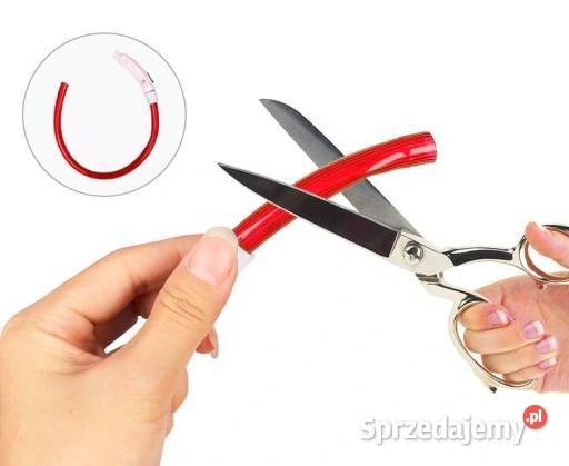 Czerwona Obroża LED psa kota Regulowana USB Dla psów mazowieckie
