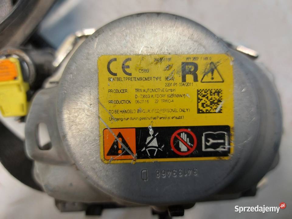 OPEL ASTRA K V HB Pas bezpieczeństwa przód prawy osobowe Pasy bezpieczeństwa