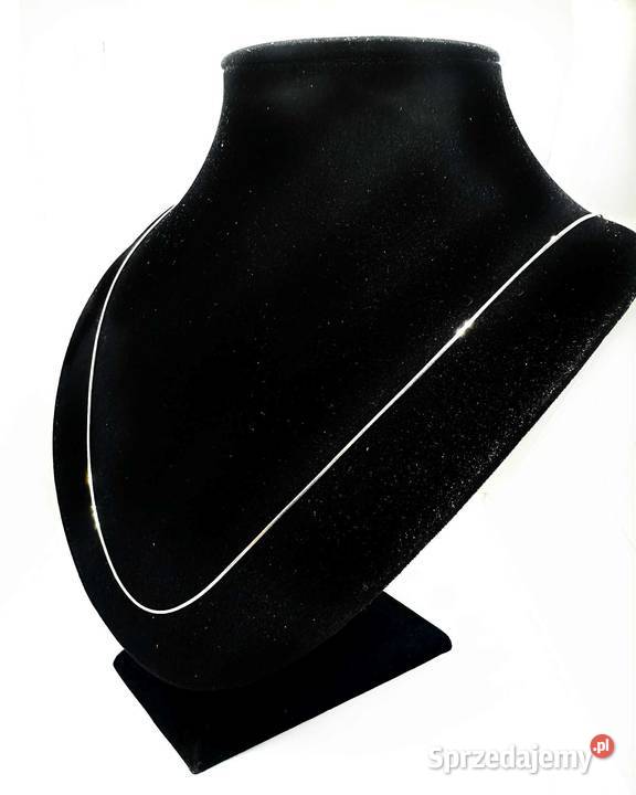 Nowy Rodowany Srebrny Łańcuszek pr 925 335g Dł srebro warmińsko-mazurskie