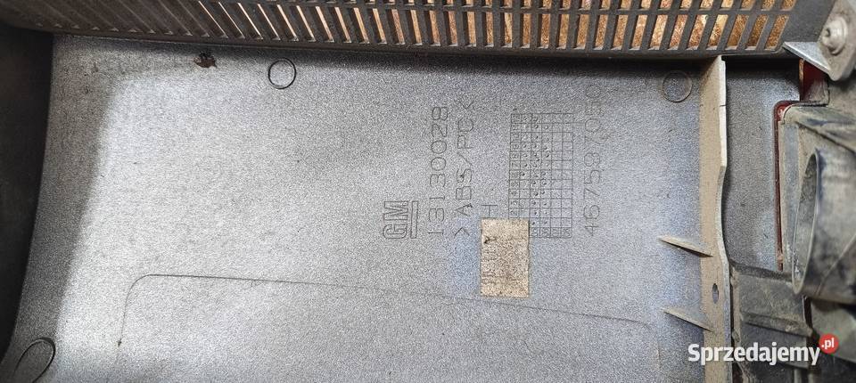 Dolna część lampy osłona Meriva A lift srebrna