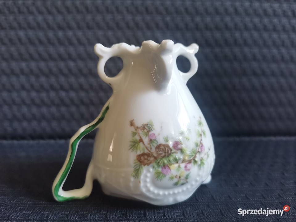 Stary unikatowy przedwojenny mlecznik porcelana Katowice