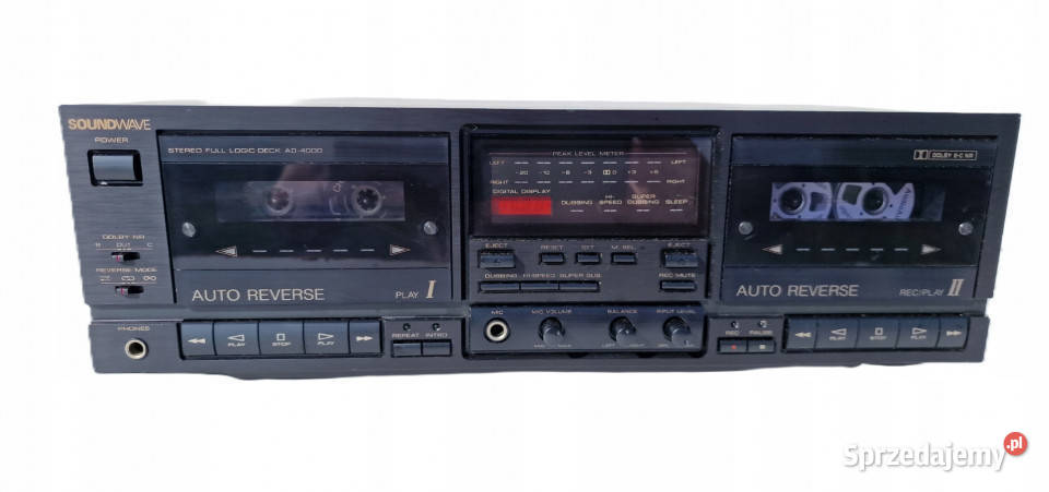 Magnetofon SoundWave AD4000 Stereo Cassette Deck Międzychód