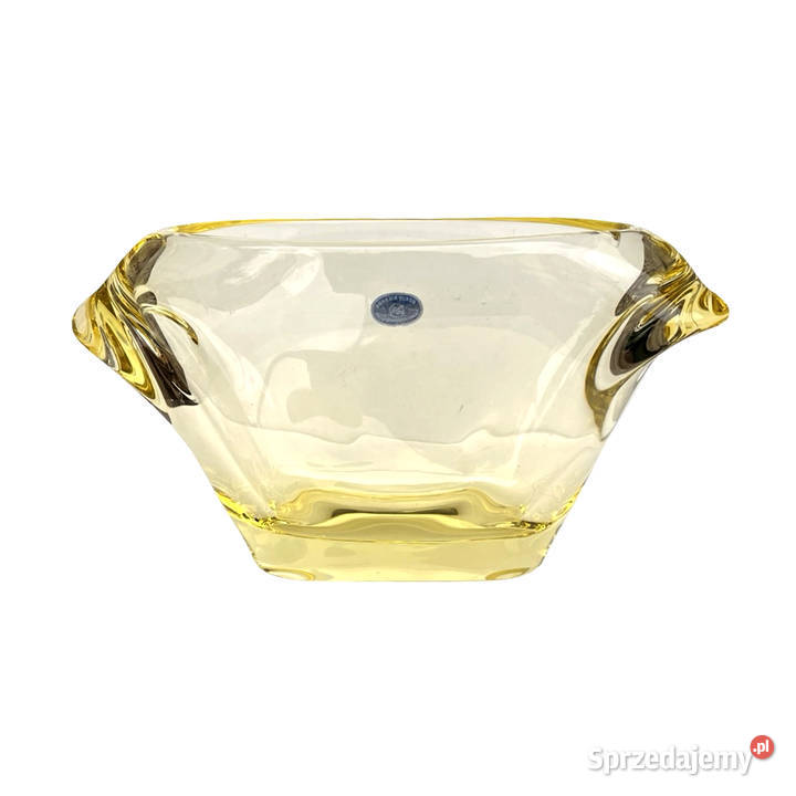 Szklany wazon proj M Klingera elezn Brod Sklo Warszawa