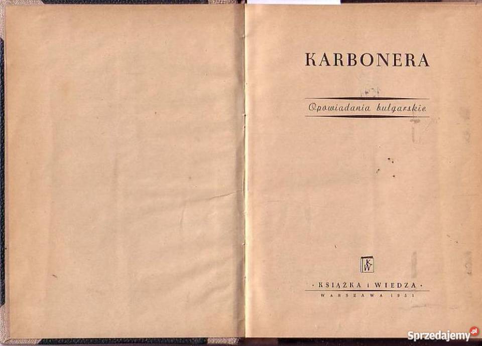 036 KARBONERA OPOWIADANIA BUŁGARSKIE Czyrna
