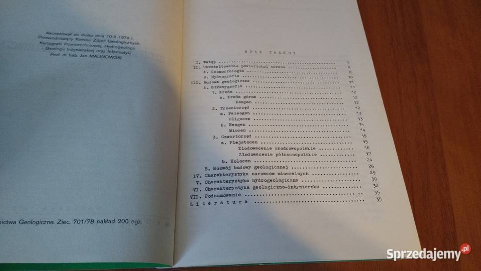 Objaśnienia do Szczegółowej mapy geologicznej Rok wydania 1979 pomorskie Gdańsk