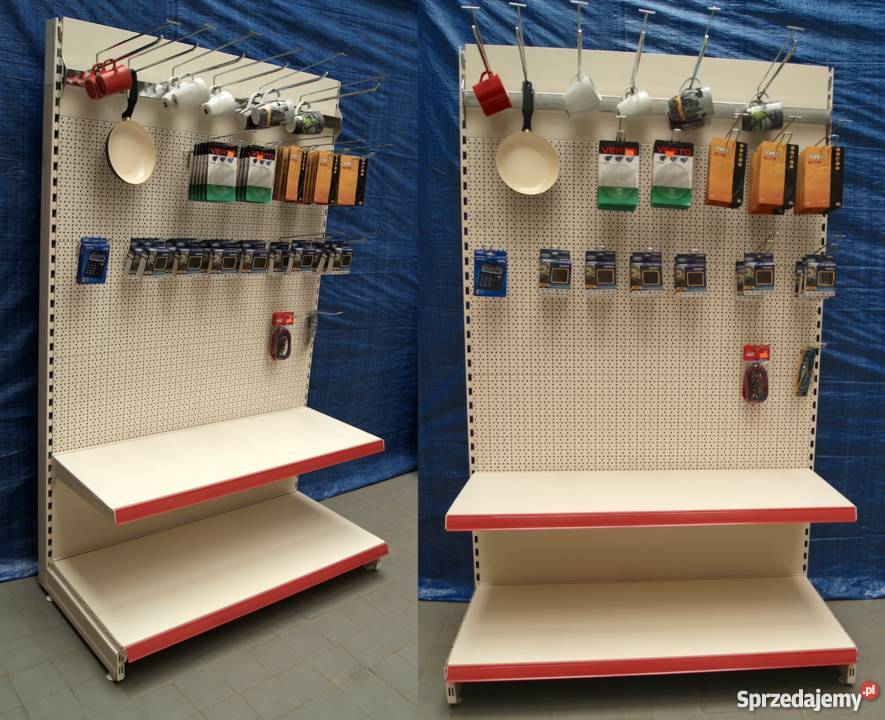 REGAŁY SKLEPOWE METALOWE przyścienne tegometall mazowieckie Ostrołęka