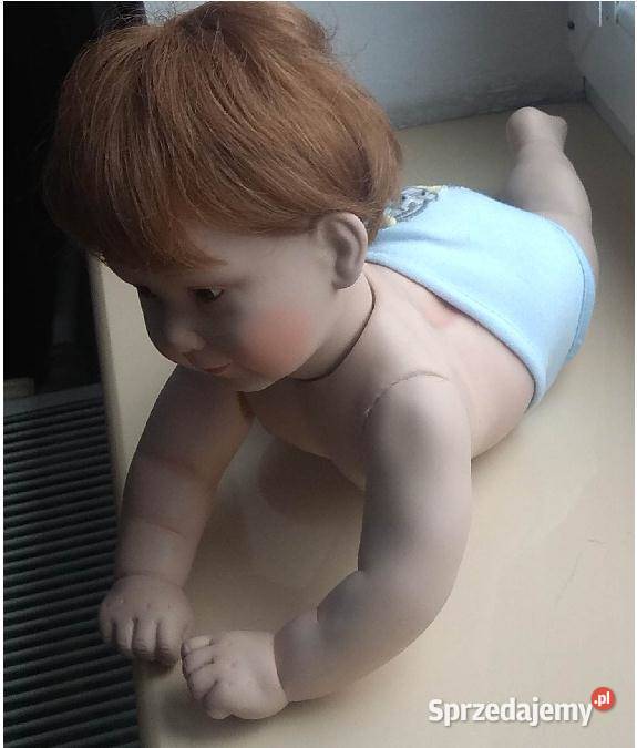 Porcelanowa lalka kolekcjonerska sygnowana Góra
