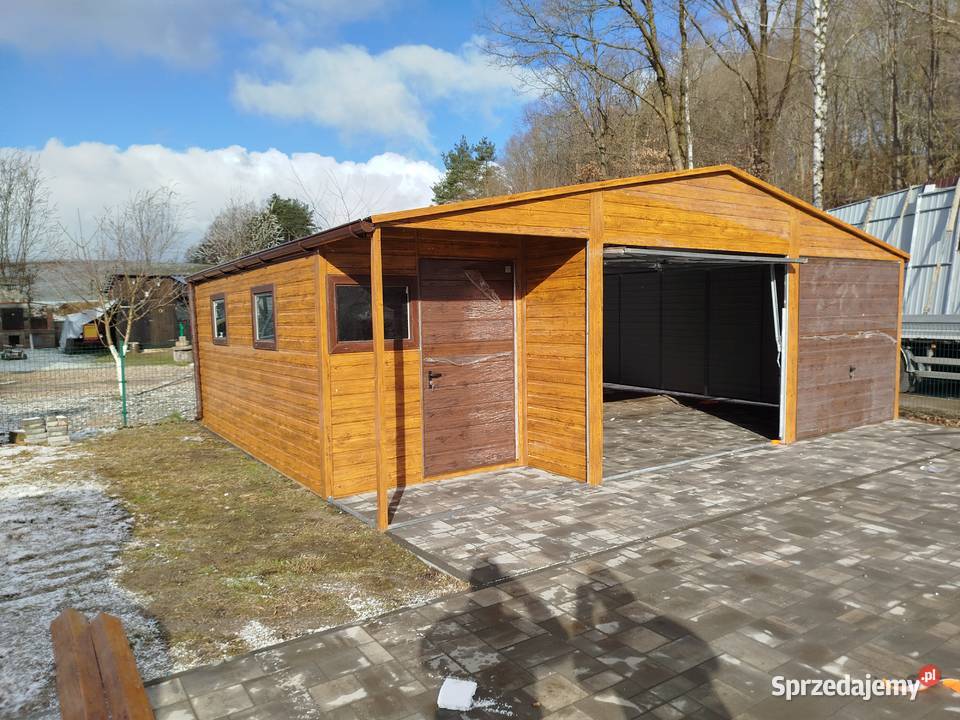DUŻY Garaż Blaszany ZŁOTY DĄB OKNA Garaże 500zł/m2 zachodniopomorskie Kamień Pomorski sprzedam