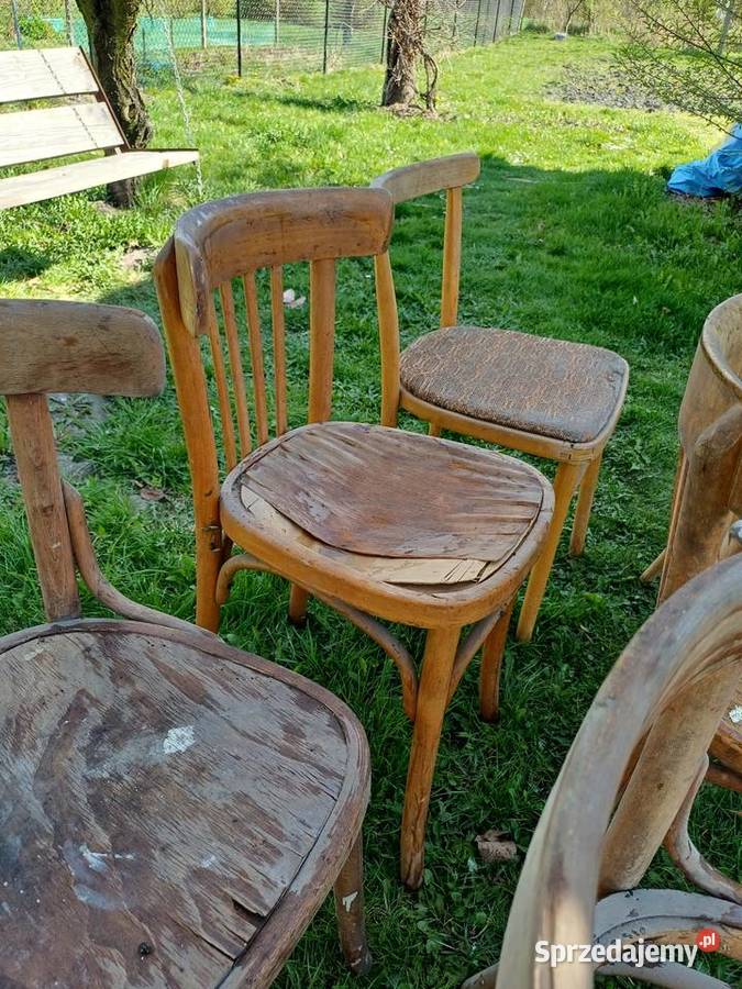 Stare krzesla PRL Lublin