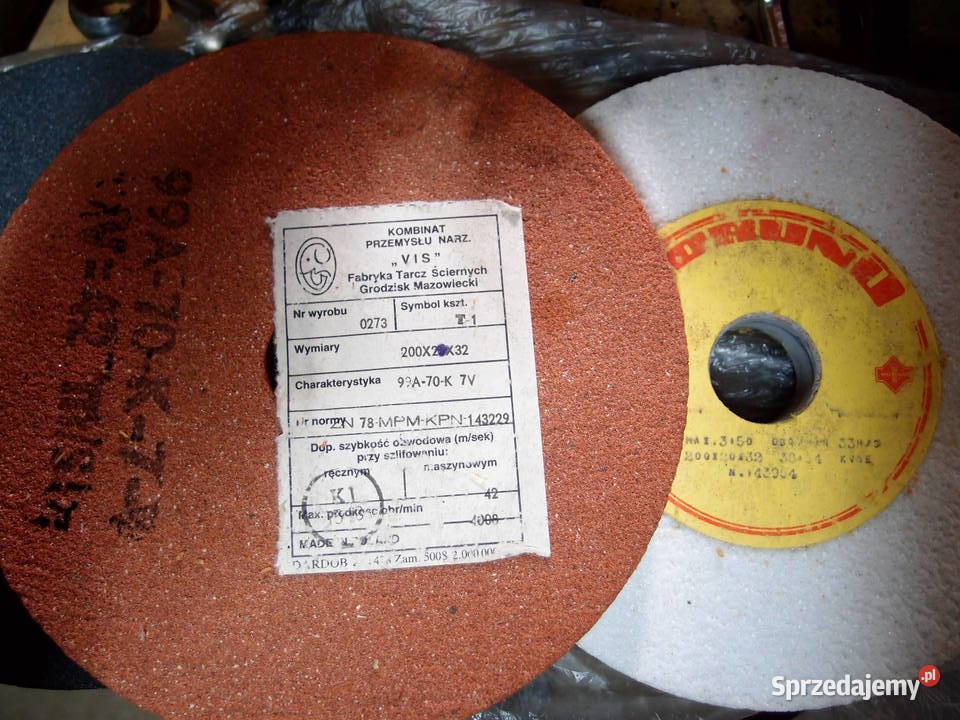 Kamień szlifierski 200x20x32 Korund 125x13x20 Łódź