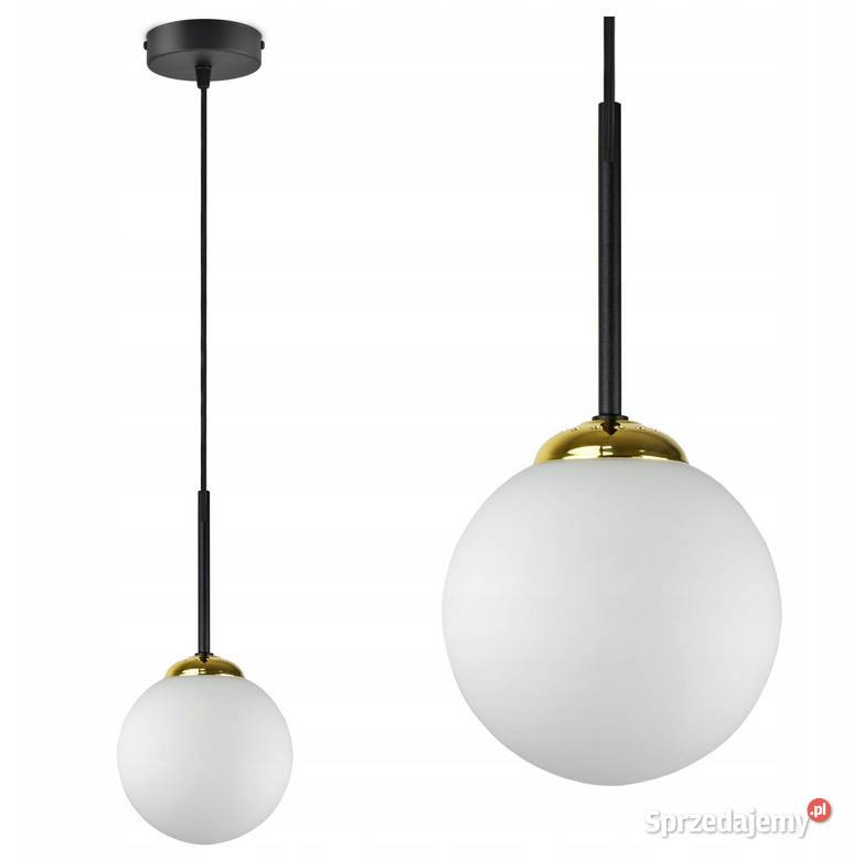 LAMPA WISZĄCA SUFITOWA ŻYRANDOL Czarna ZŁOTA