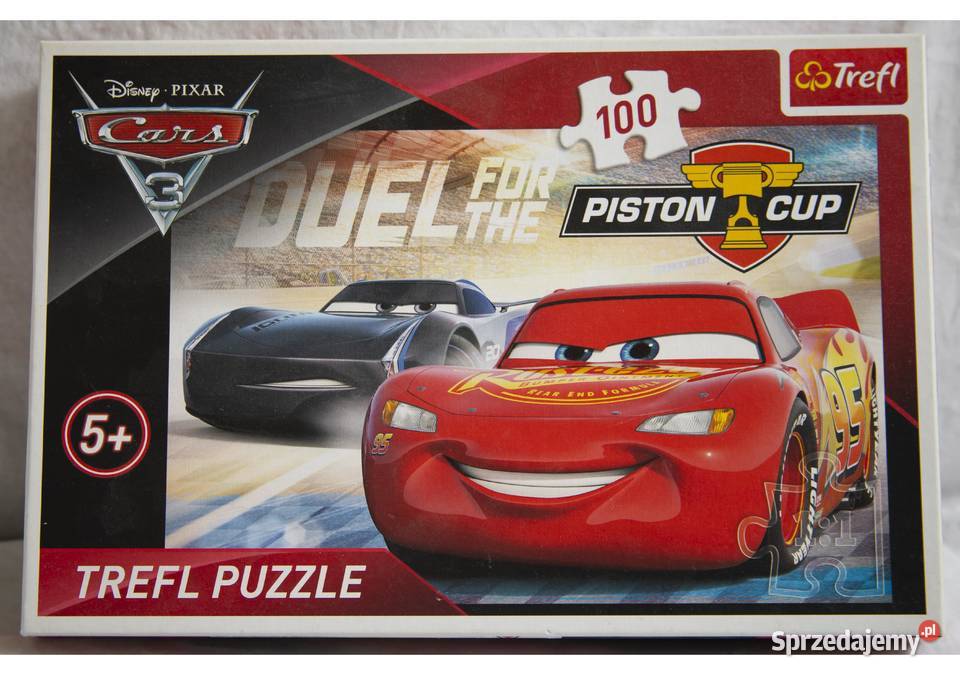 Trefl Puzzle 100 Auta 3 Piston Cup 16313 sprzedam