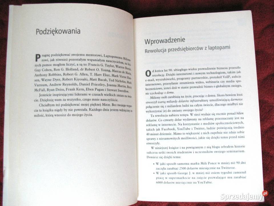 Laptopowy milioner autor Mark Anastasi poradnik Siedlce